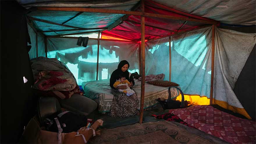Chilly Gaza braces for more winter rain and word of any progress in ceasefire talks