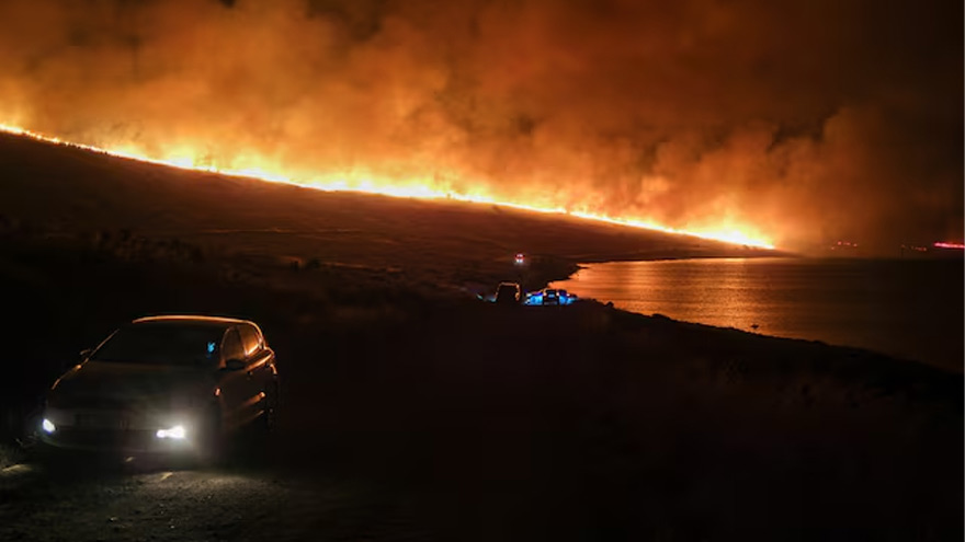 Turkey arrests ten suspects after wildfires, interior minister says