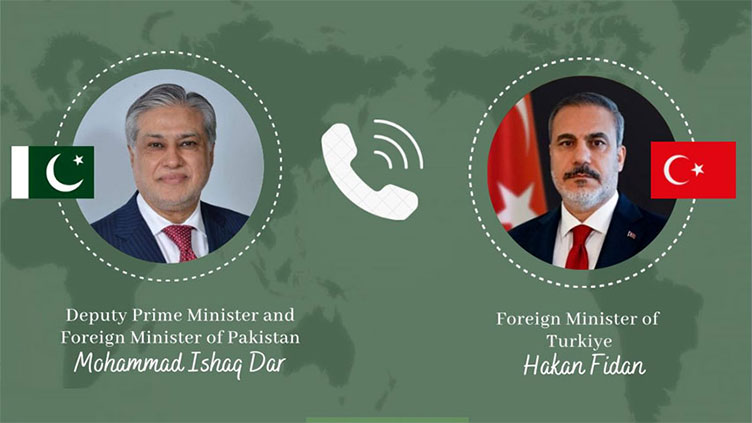 Ishaq Dar, FM of Turkiye exchange Eid greetings