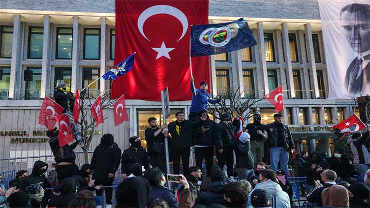 Erdogan slams protests over jailing of Istanbul mayor as 'movement of violence'