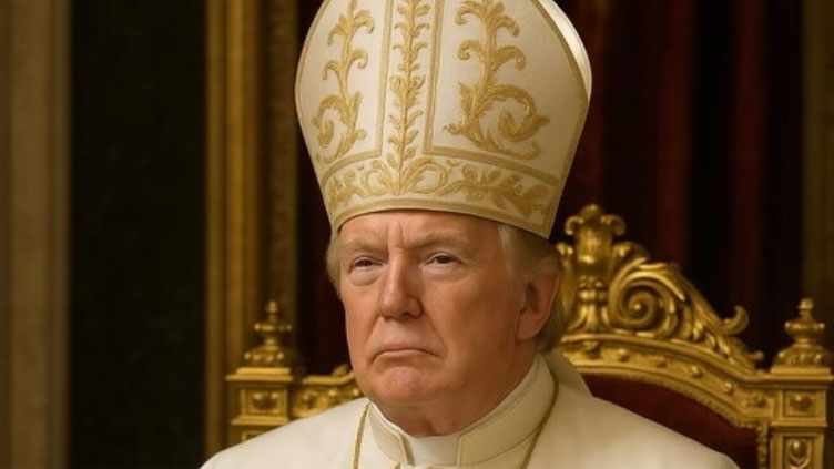 Trump posts spoof picture dressed as pope