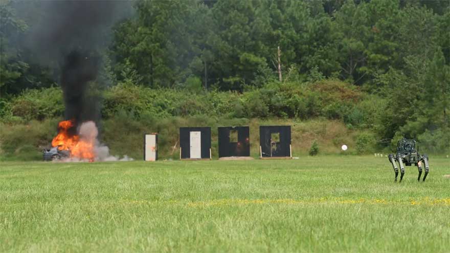 Robo warfighter dog that tracks targets and blows them unveiled