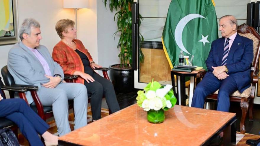 PM Shehbaz urges IMF to factor in flood damage in next economic review