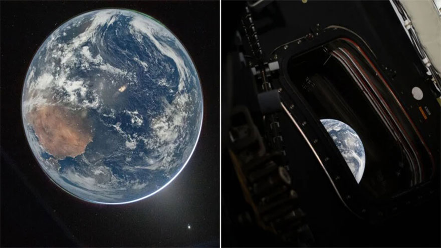 'Extraordinary' views of home as astronauts head towards Moon