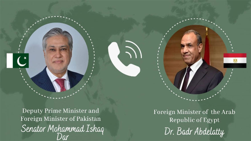 Ishaq Dar, Egyptian FM discuss current developments in region