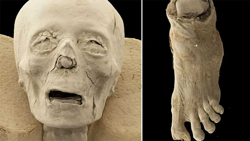 Grim 2,300-year-old foot, skulls of Egyptian mummies revealed in shocking detail