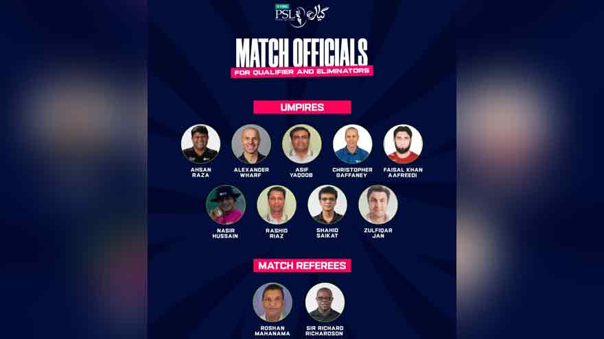 Match officials announced for PSL 11 qualifier, eliminators
