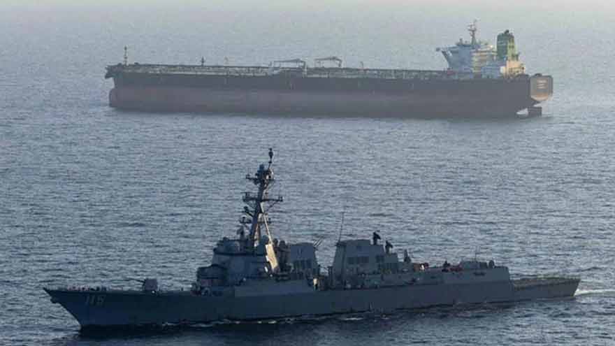 US navy intercepts another Iranian oil tanker
