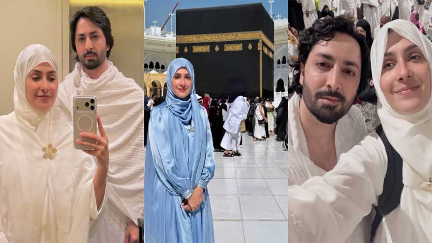 Ayeza Khan, Danish Taimoor share snaps from spiritual Makkah sojourn