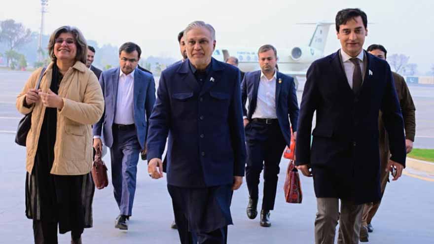 DPM Dar returns home after concluding China visit