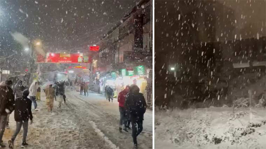 People rejoice as snow blankets Murree