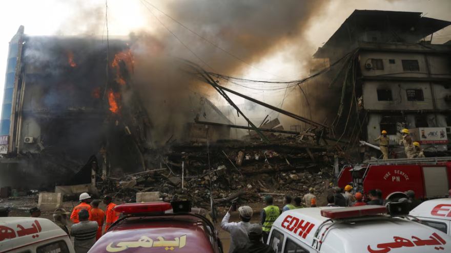 Sindh CM announces Rs10m compensation for each victim as Gul Plaza fire death toll rises to 26