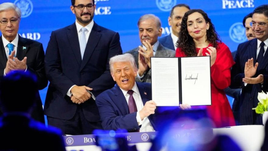 PM Shehbaz signs charter in Davos as Pakistan joins Trump-led Board of Peace