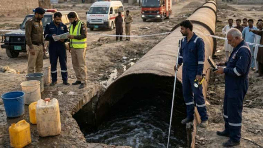 Karachi: Body of girl drowned in water supply pipeline found