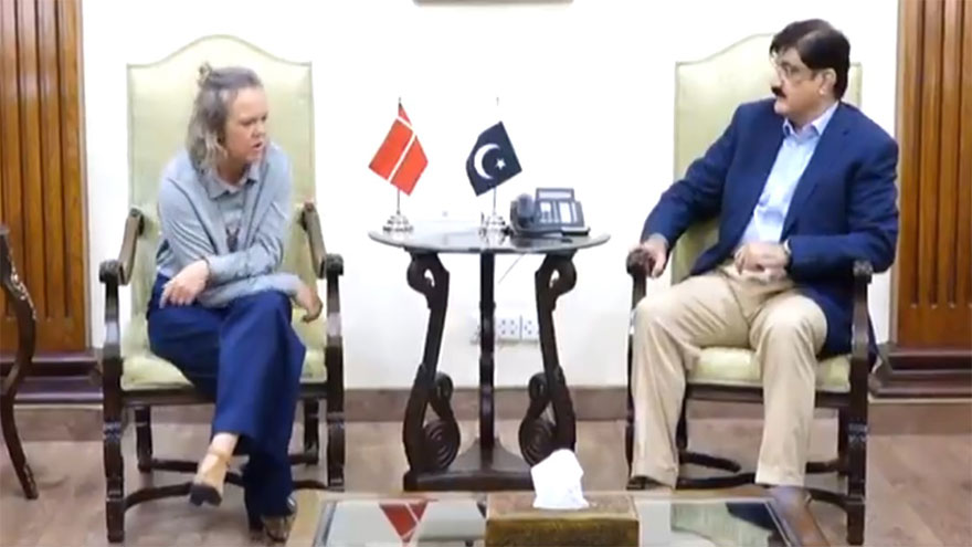 Danish envoy calls on Sindh CM Murad
