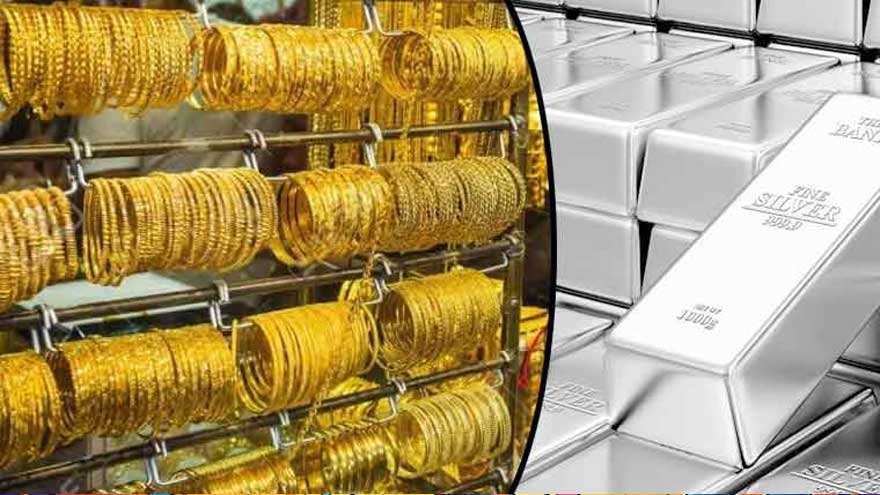 Gold price falls slightly, silver becomes expensive