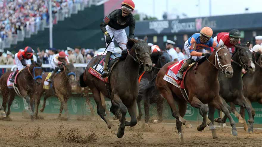 Golden Tempo wins Kentucky Derby in historic triumph for trainer DeVaux