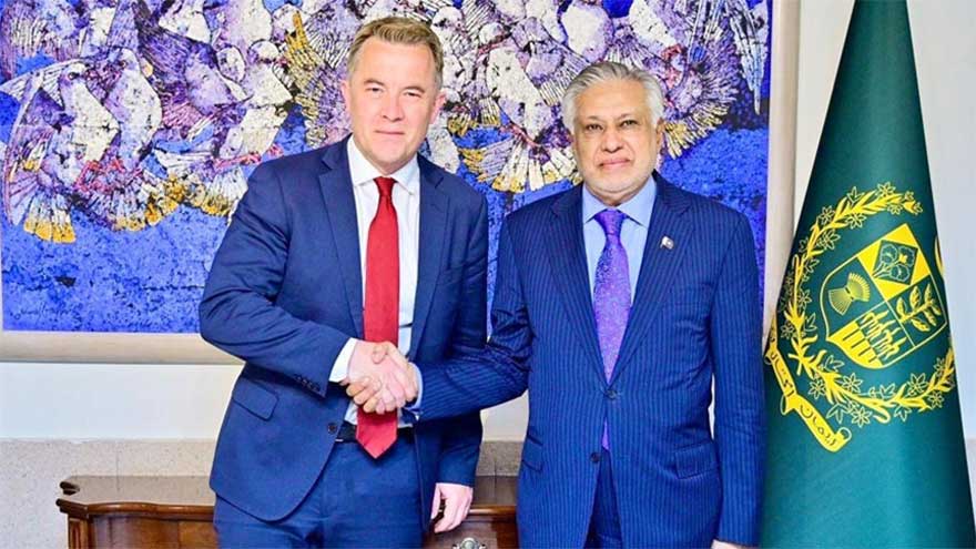 Ishaq Dar, Norway's deputy FM discuss evolving regional situation