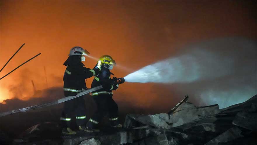 An explosion at a fireworks plant in China kills at least 26 people and injures dozens of others