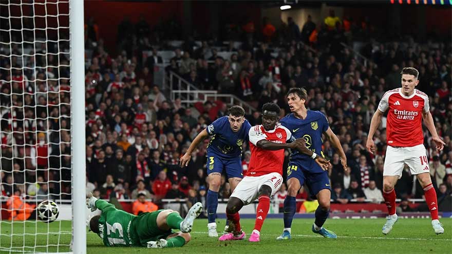 Saka ends Arsenal's 20-year wait to reach Champions League final