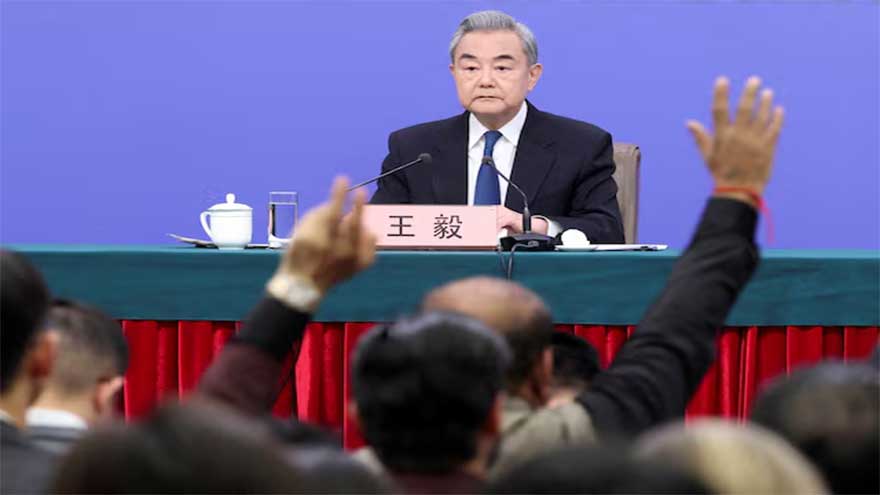 Chinese Foreign Minister Wang Yi kicks off meeting with Iranian counterpart Abbas Araqchi