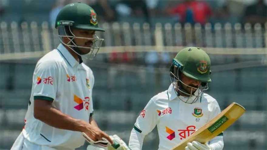 Dhaka Test: Shanto's century puts Bangladesh in control at 301/4 against Pakistan