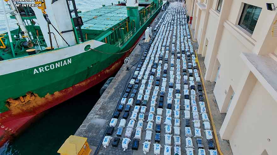 Spain seizes record 30 tonnes of cocaine near Canary Islands