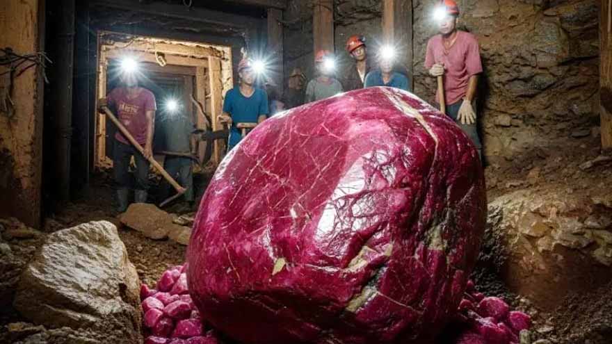 Giant 11,000-carat ruby discovered in Myanmar